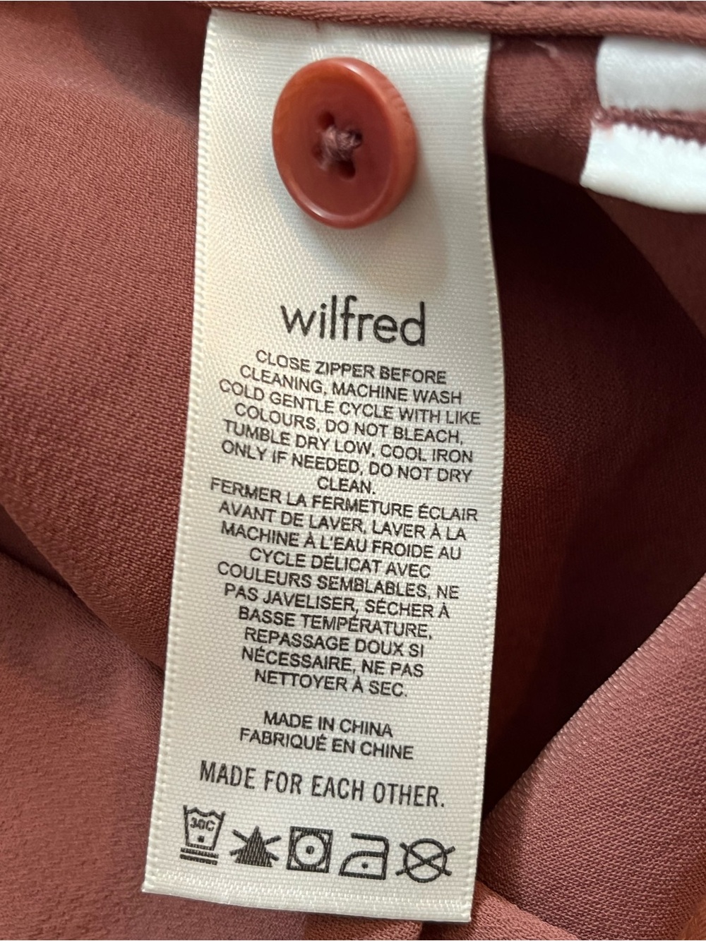Wilfred Aritzia Cabaret Pant Anise Brown High Rise Flare Size 8 - Picture 10 of 12